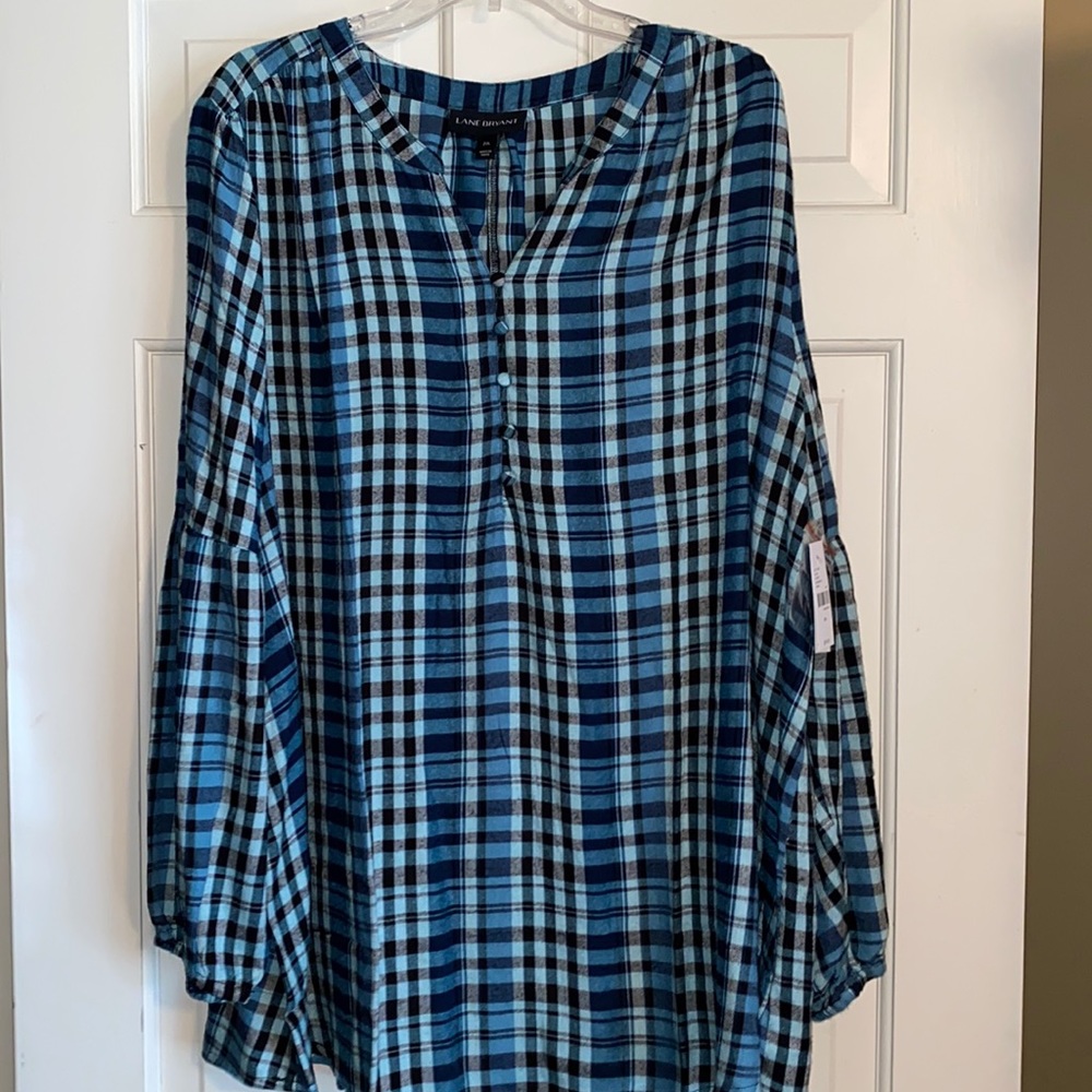 Lane Bryant plaid tunic